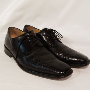 Mens black dress shoes mezlan leather size 11
